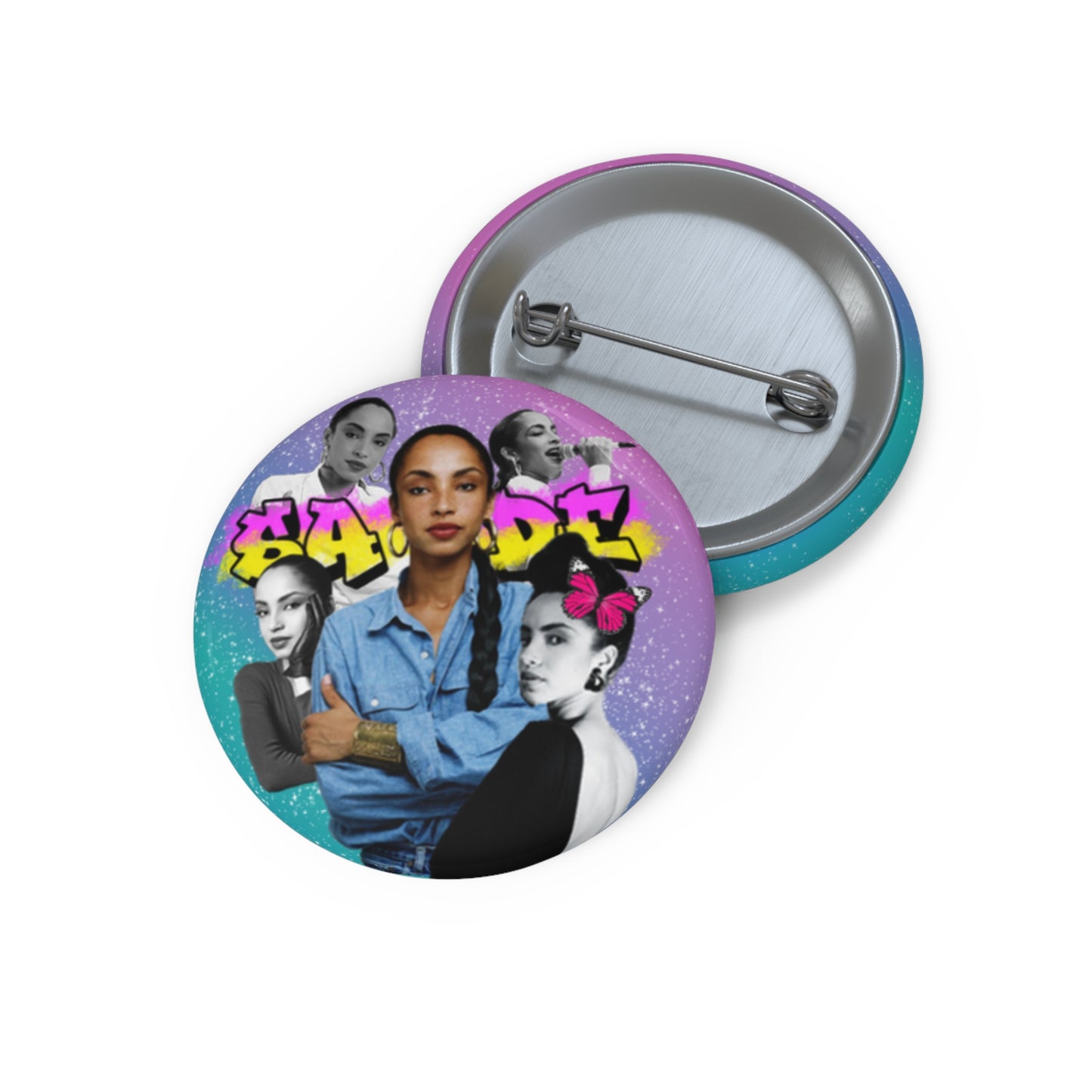 Sade Graffiti Collage Pin