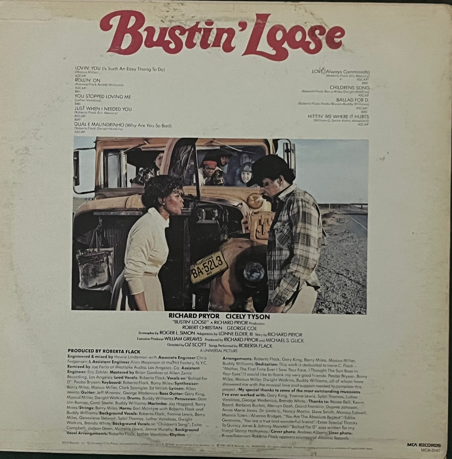 Roberta Flack - Bustin Loose Soundtrack