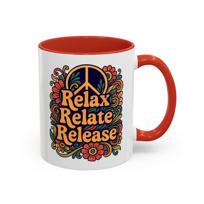 Relax Relate Release Mug