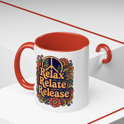 Relax Relate Release Mug