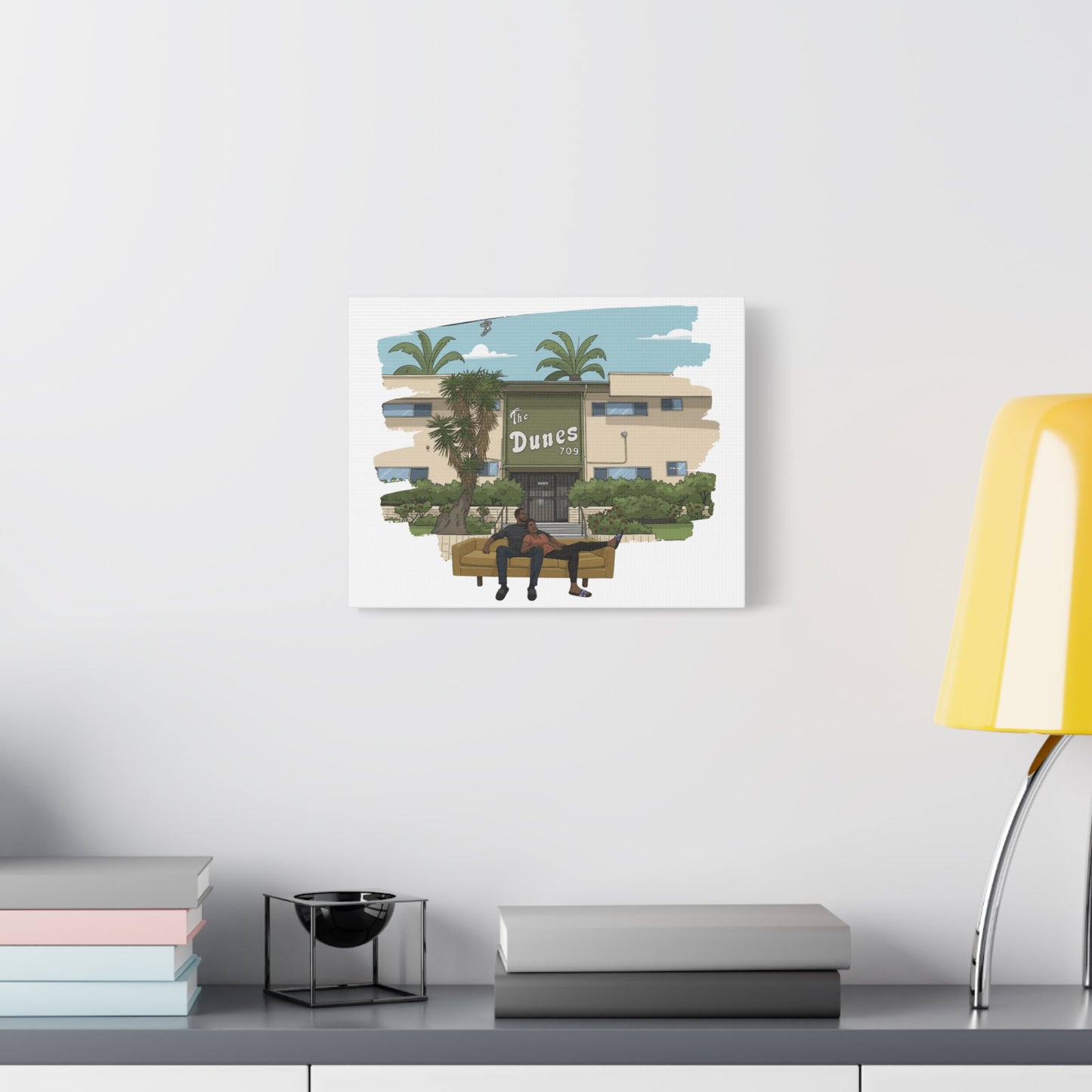 The Dunes - Cartoon Canvas Print
