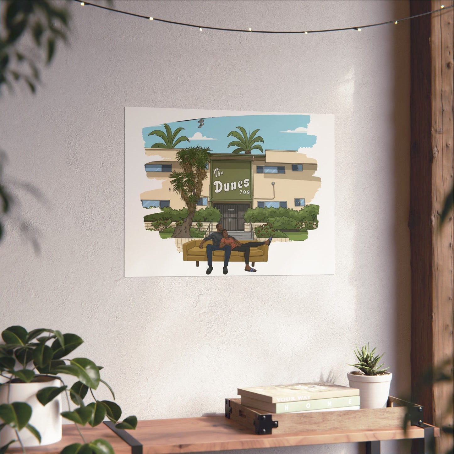 The Dunes with Issa and Lawerence Matte Art Print