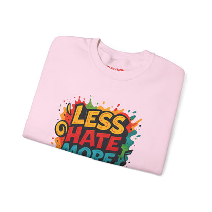 Less Hate More Bass Unisex Crewneck Sweatshirt