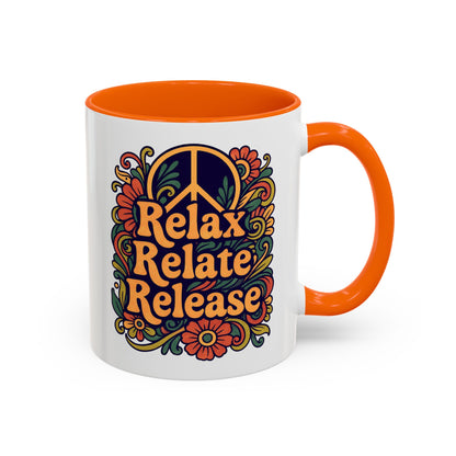 Relax Relate Release Mug