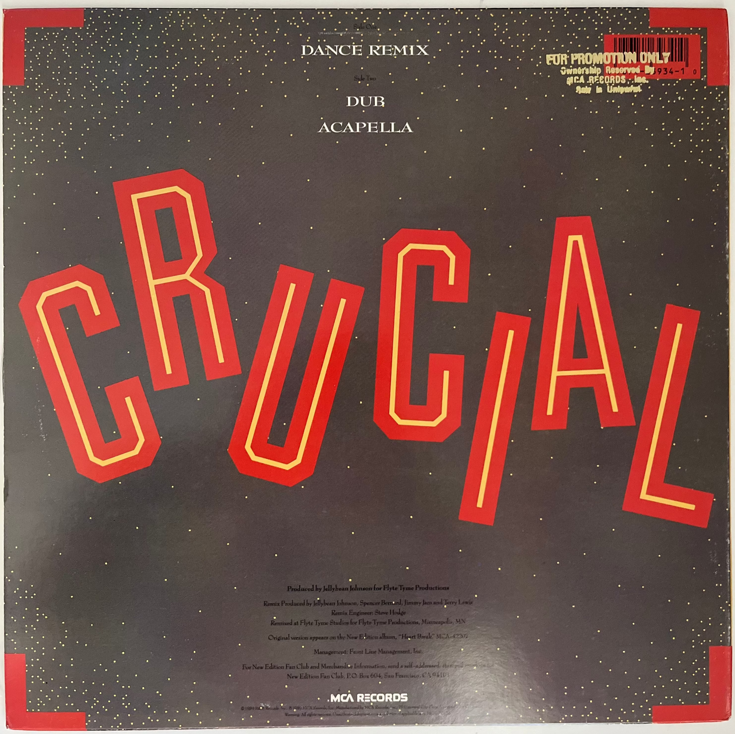 New Edition - Crucial (12" Single)