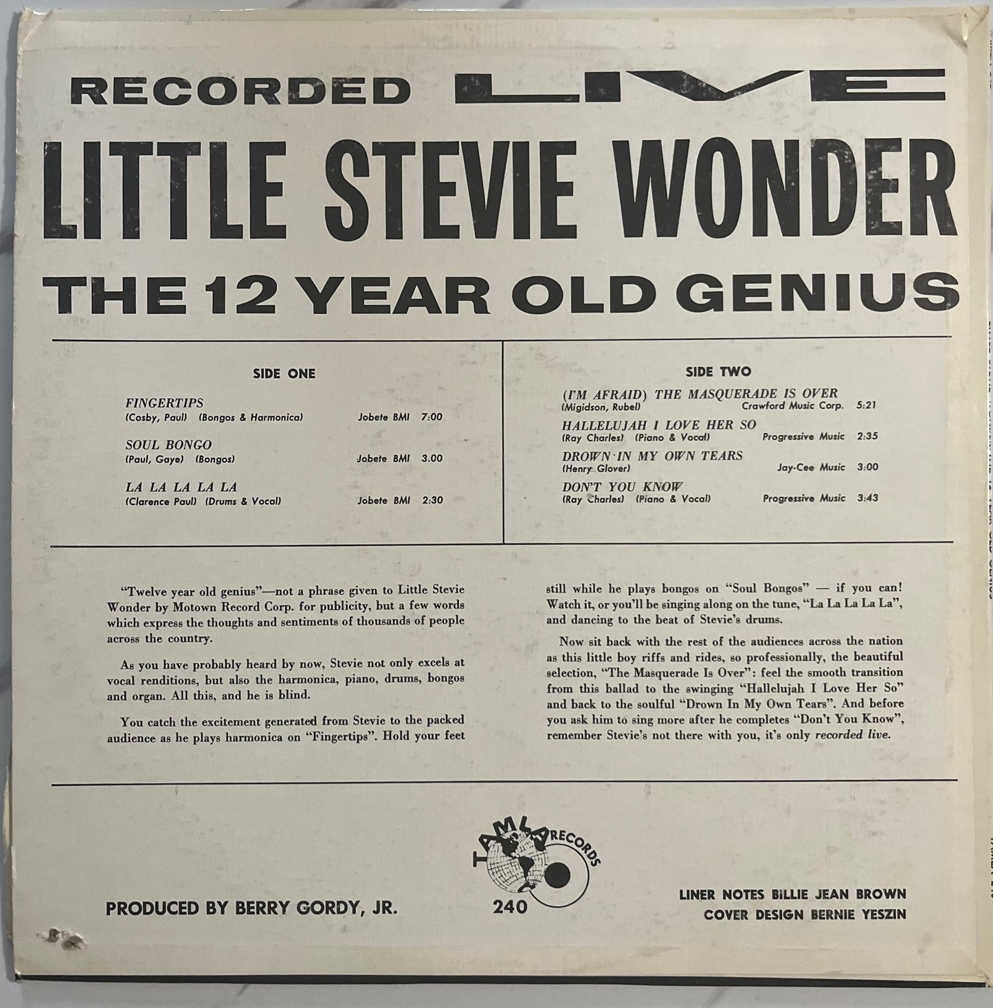 Stevie Wonder - The 12 Year Old Genius